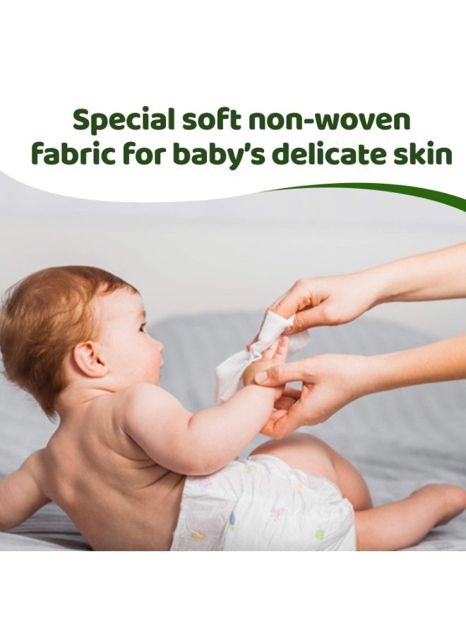 Chicco Baby Moments Soft Cleansing Baby Wipes, Ideal for Nappy, Face and Hand, Dermatologically Tested, Paraben Free, Fliptop Pack (Pack of 2, 72 Sheets per Pack), white - Image 2